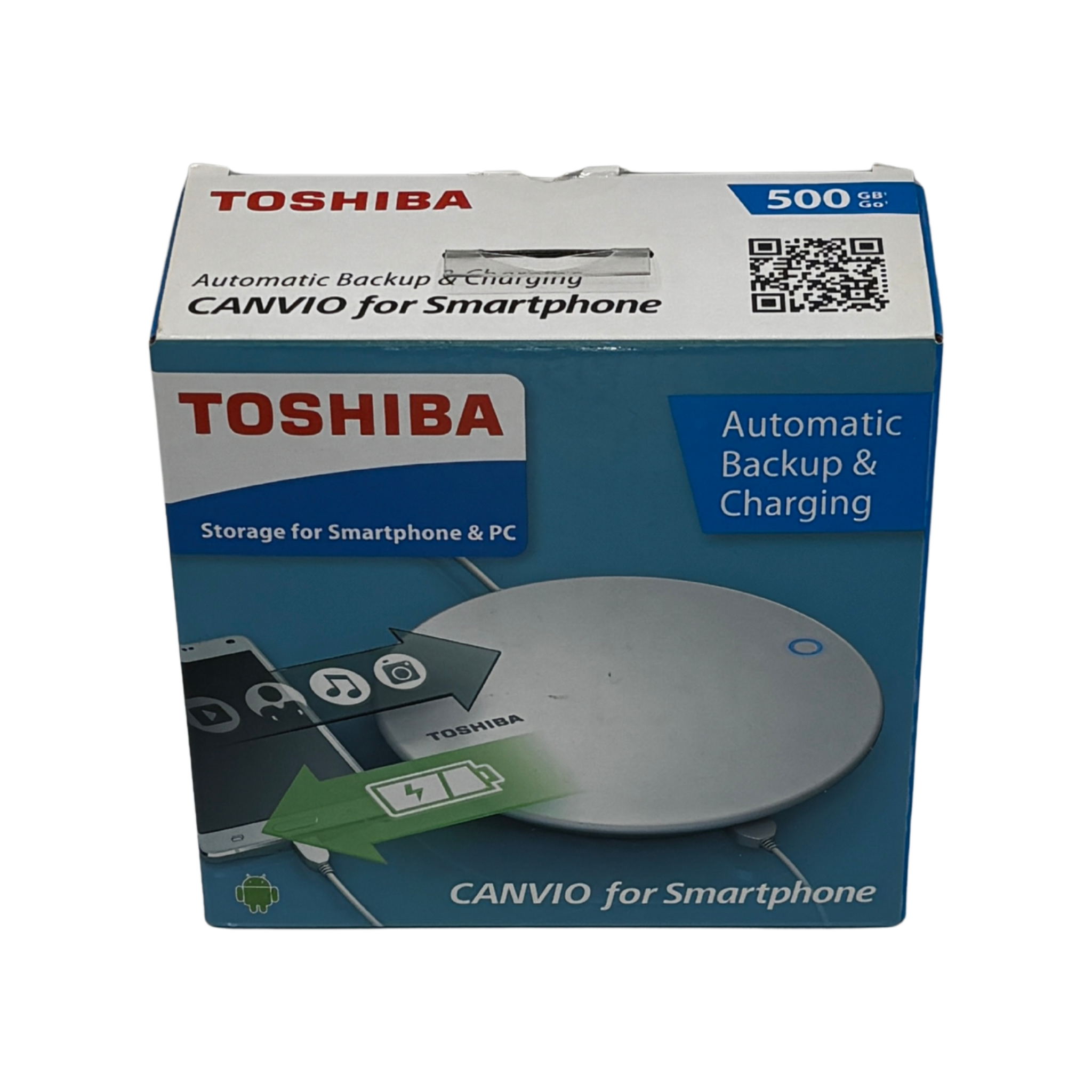 Toshiba Canvio for Smartphone – Station de sauvegarde et charge intelligente