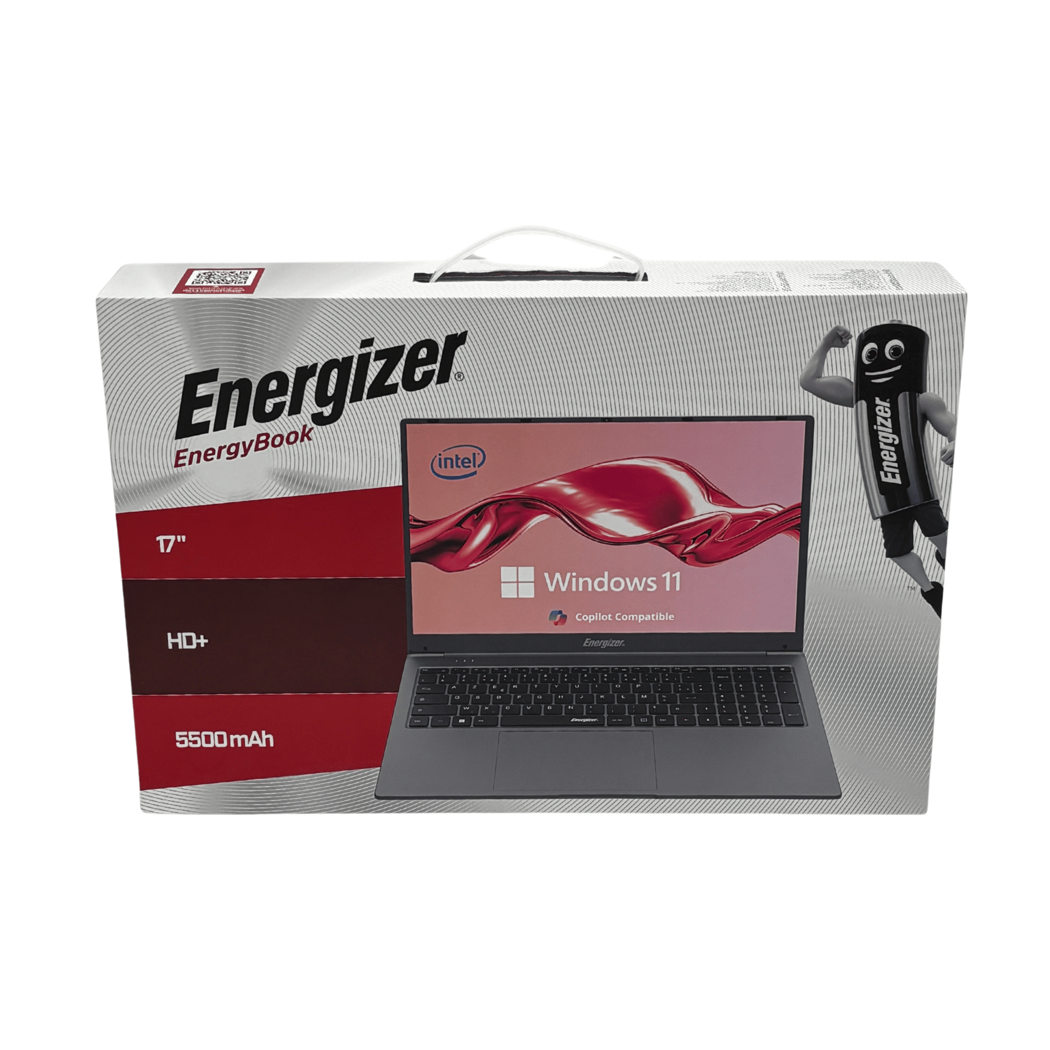 PC Portable – Energizer EnergyBook 17 – 17,3" HD+, Celeron J4125, 8 Go RAM, 256 Go SSD