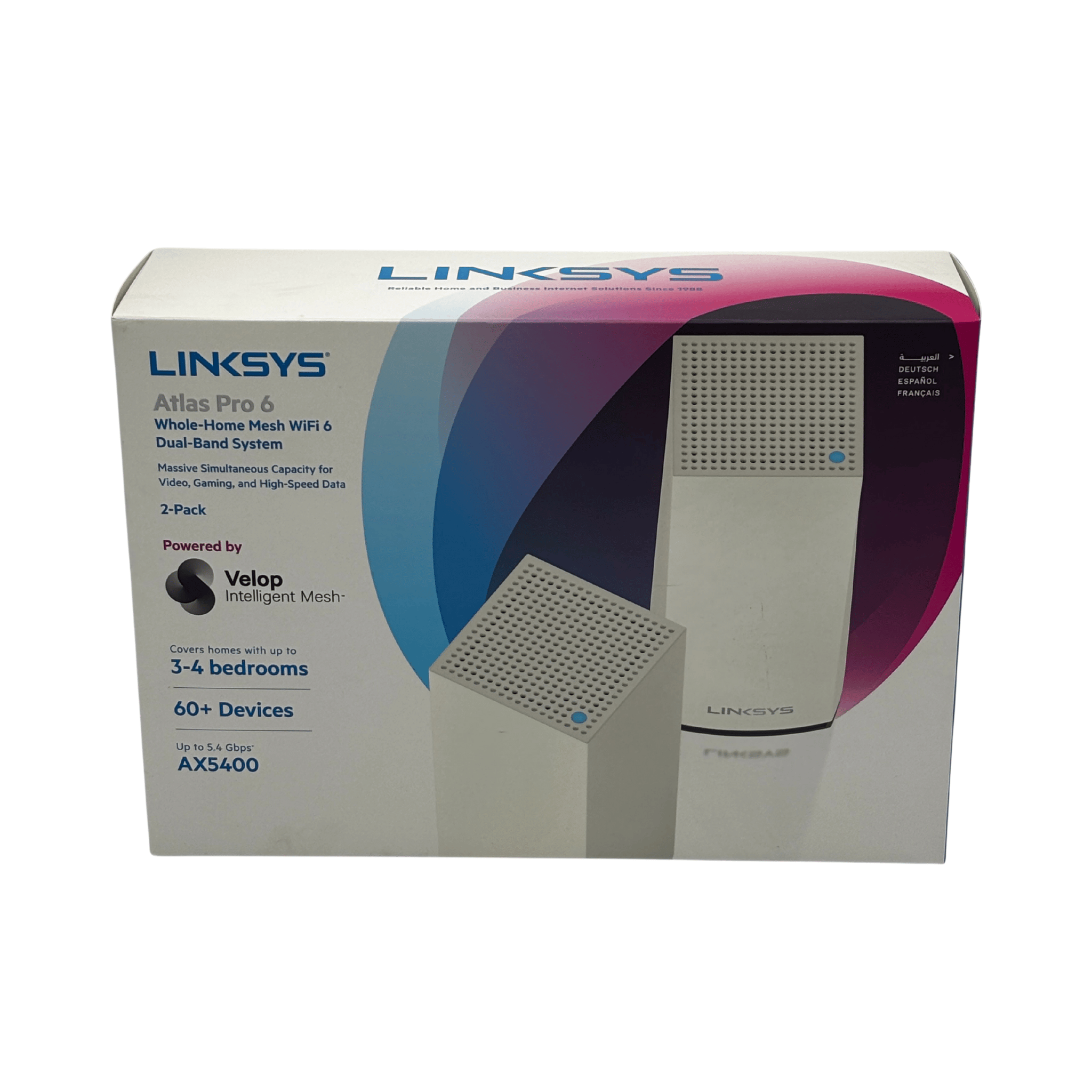 WiFi Mesh – Linksys Atlas Pro 6 (Pack de 2) – Reconditionné