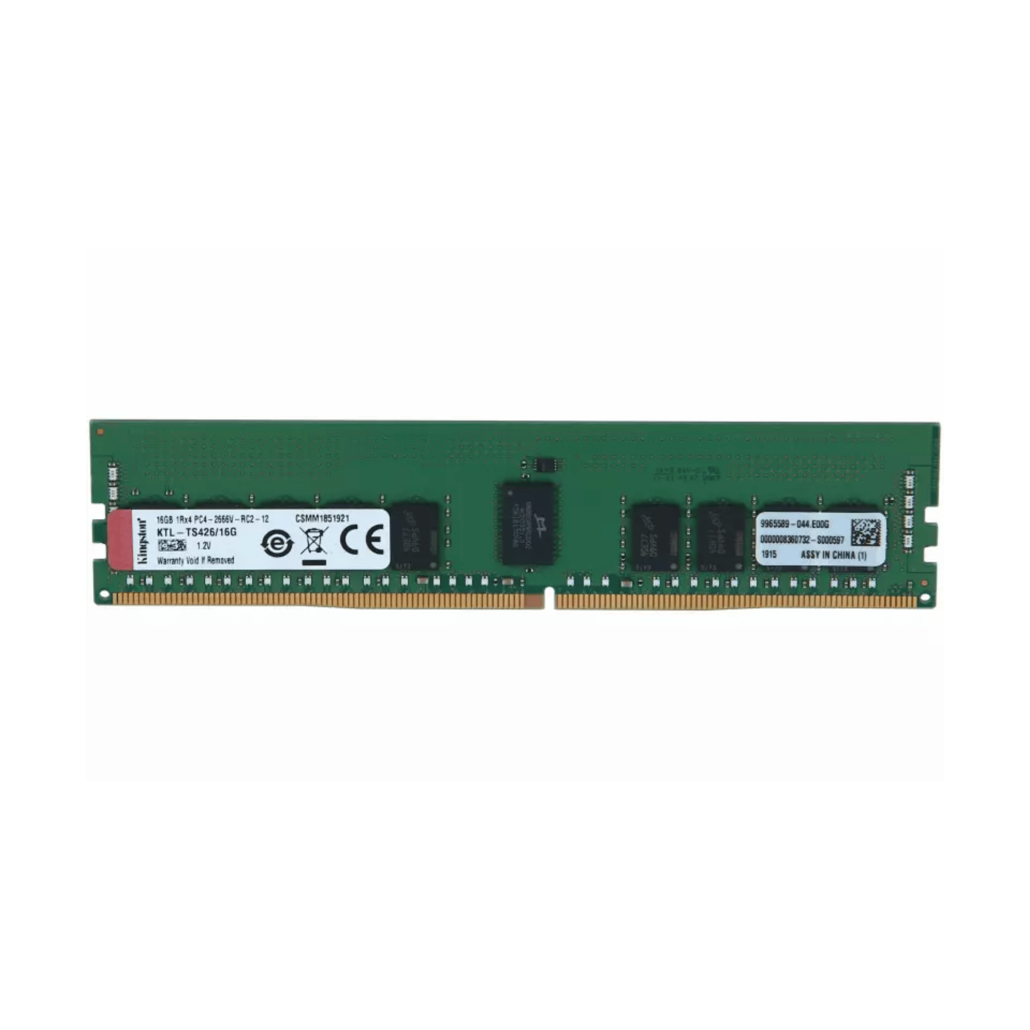 Mémoire RAM – Kingston Server Premier – 16 Go DDR4 ECC UDIMM – 2933 MHz